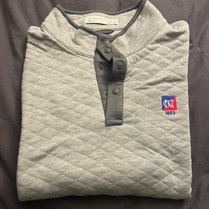 Newport Country Club Grey Quilted Pullover
